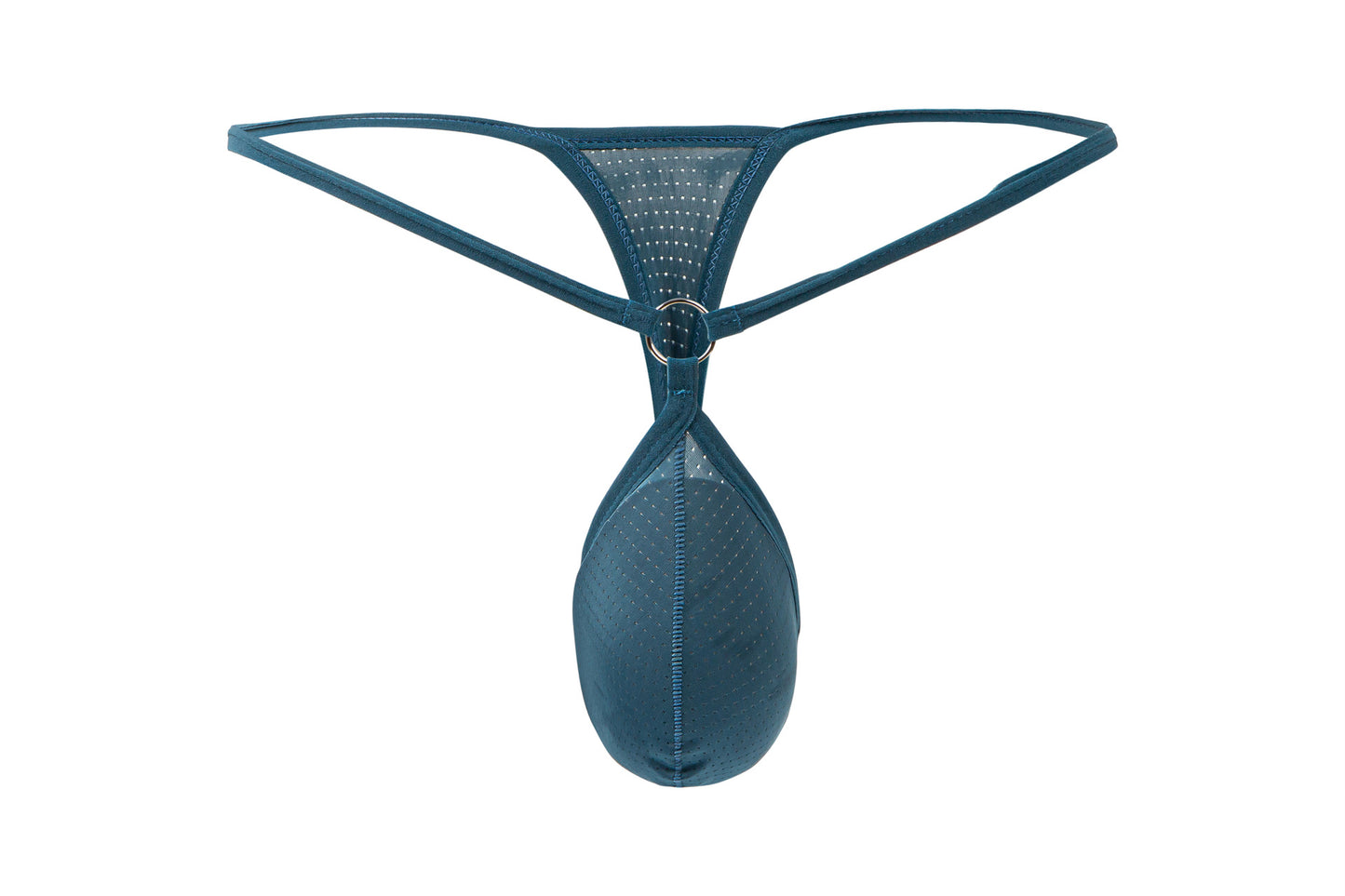 Men's Breathable See Through G-String Underwear with Supportive Pouch