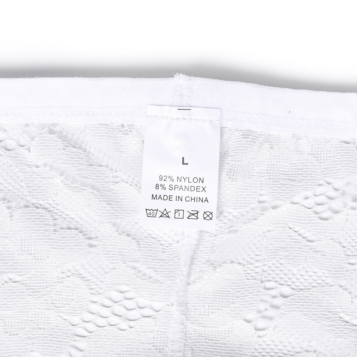 Men's Lace Boxer Briefs Floral Sheer Pouch Low Rise Underwear