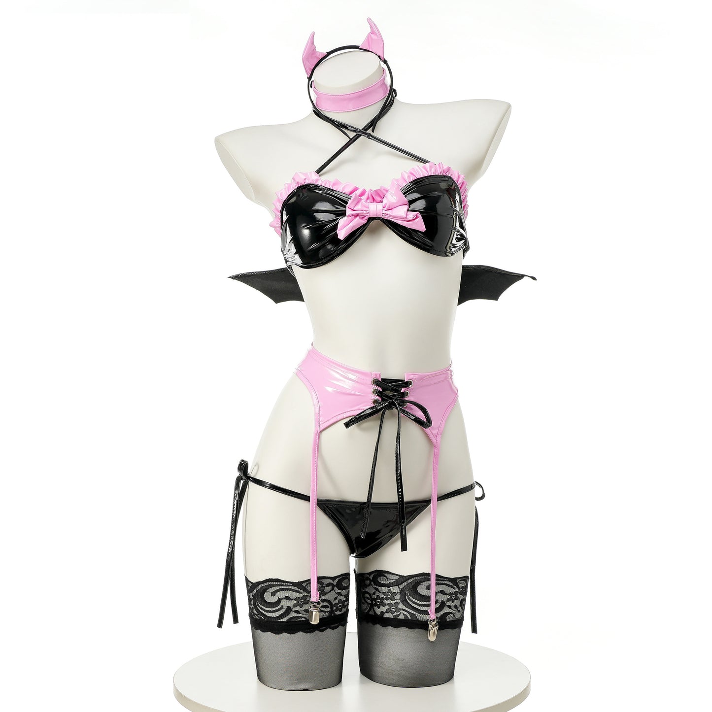 Dark Succubus Bikini Costume (6-Piece Set)