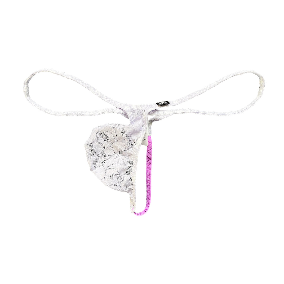 Men's Ice Silk Thong Pouch Low Rise Sheer Underwear