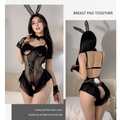 【$9.9】Bunny Girl Uniform Backless Lace Open Crotch Sexy Bodysuit