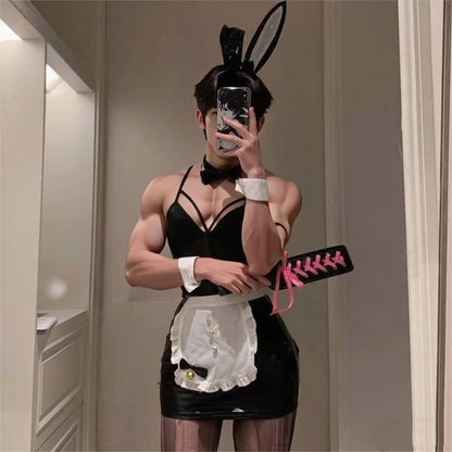 Men's Role Play Bunny Girl Maid Outfit