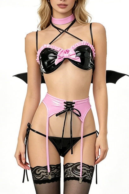 Dark Succubus Bikini Costume (6-Piece Set)