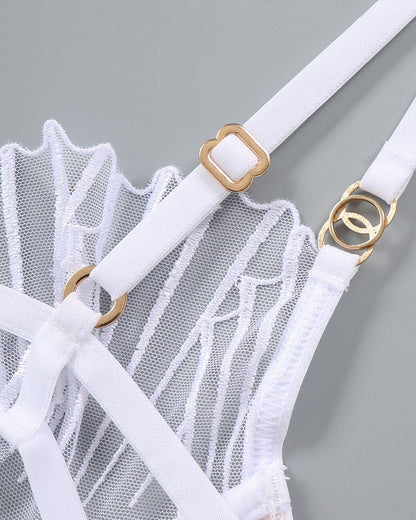 Thin Embroidered Bra and Panty 2 Sets
