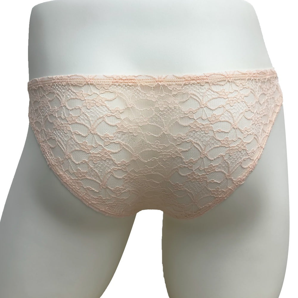 Men's Lace Underwear Mid Low Rise Full Coverage Sexy Comfortable Briefs
