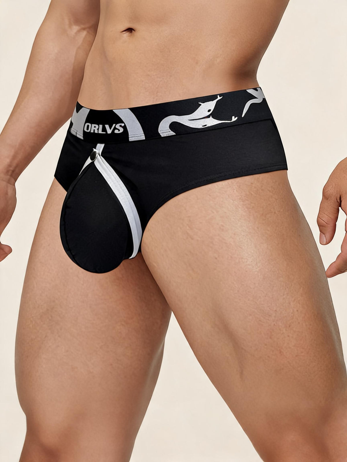 Men's ORLVS Pouch Briefs Low Rise Thong Underwear