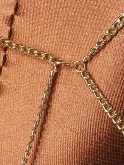 Beaded Bralette Chain Bra Top (Only Top)