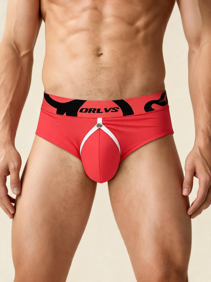 Men's ORLVS Pouch Briefs Low Rise Thong Underwear