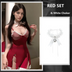 Red & Neck Ring Set