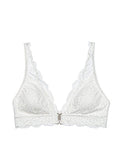 Seductive Underwired Unlined White Demi Lace Bra