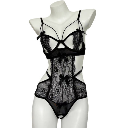 Sexy Cutout Skinny Lace Free Sexy Lingerie