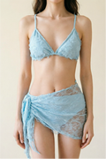 Lace Bralette and Wrap Skirt Set