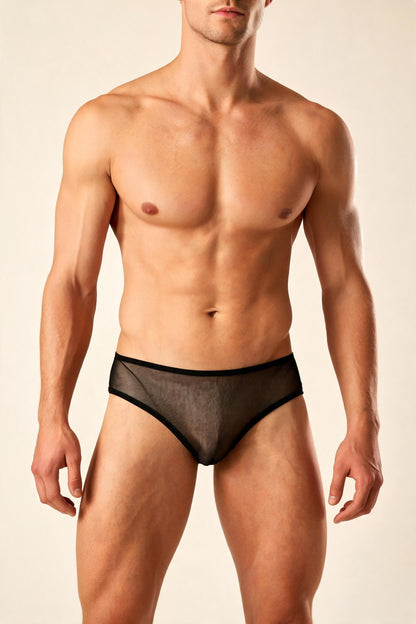 Men's Gold Chain Harness Thong Underwear Sexy Low Rise G-String Briefs