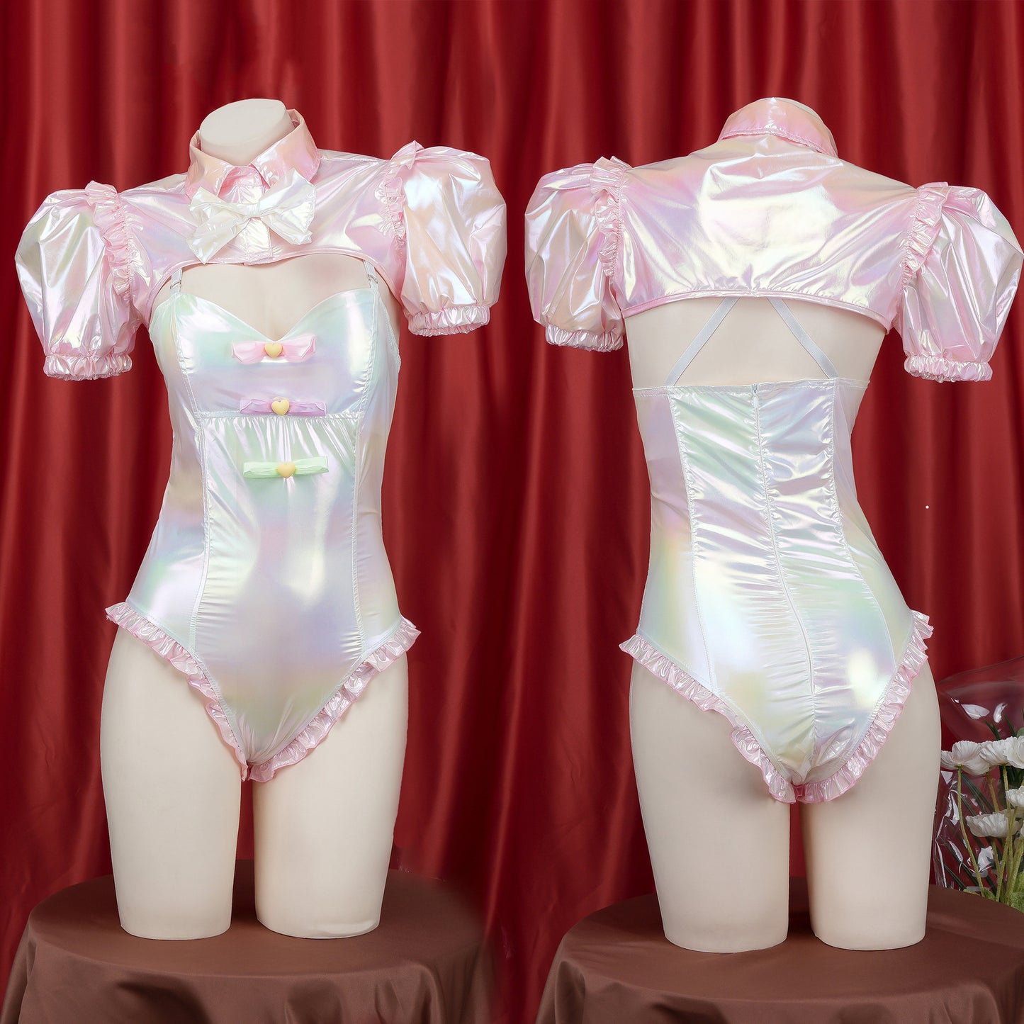 Angel Backless Colorful Anime Costume