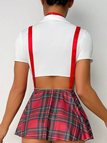 JK College Sexy Costume Roleplay Sexy Lingerie Set