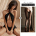 Black & Crotchless Stockings