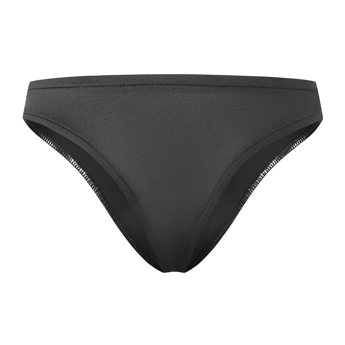 Men's PVC Patent Leather Zipper Thong Shiny Briefs