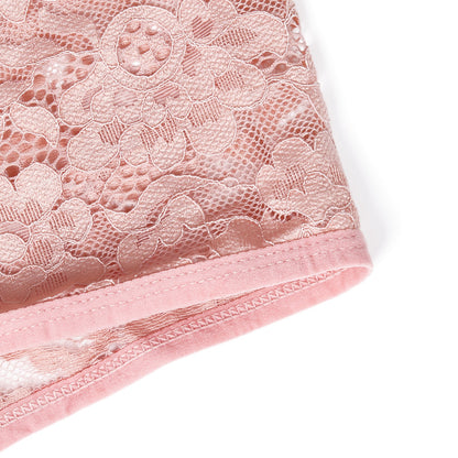 Men's Lace Boxer Briefs Floral Sheer Pouch Low Rise Underwear