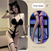 black + black mesh stockings