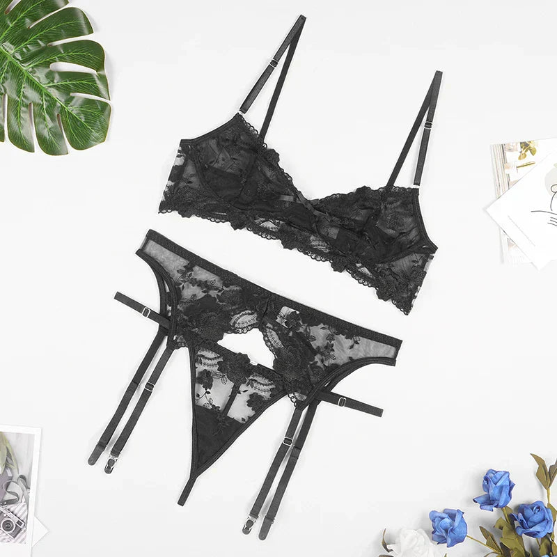 Jade 3-Piece Lingerie Set