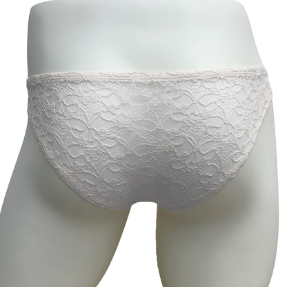 Men's Lace Underwear Mid Low Rise Full Coverage Sexy Comfortable Briefs