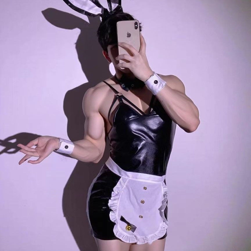Men's Role Play Bunny Girl Maid Outfit