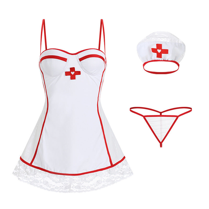 Sweet Nurse Role-playing Sexy Lingerie Set