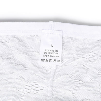 Men's Lace Boxer Briefs Floral Sheer Pouch Low Rise Underwear