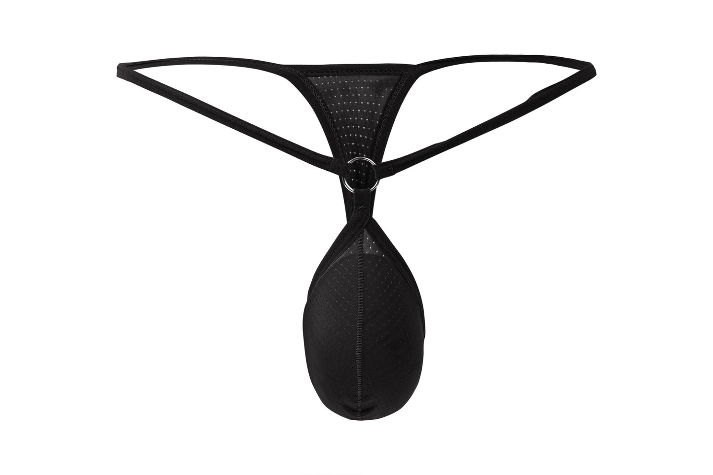 Men's Breathable See Through G-String Underwear with Supportive Pouch