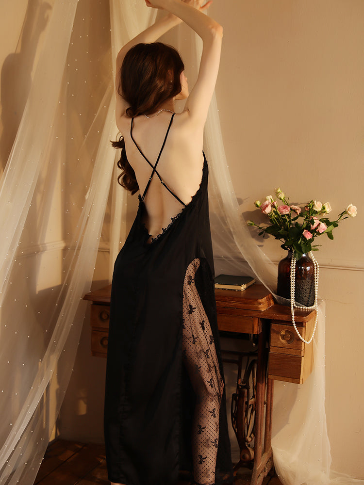 Summer Long Lace Sexy Nightgown Dress