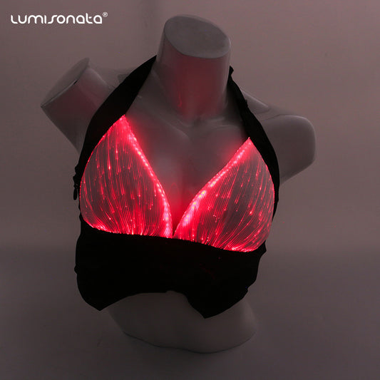 Colorful Glowing Underwear Bra LED Luminous Bra for Stage Performance