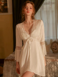 Sexy Sweet Lace Cardigan Sleepwear Robe