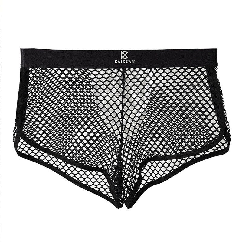 Men's Fishnet See-Through Boxer Briefs