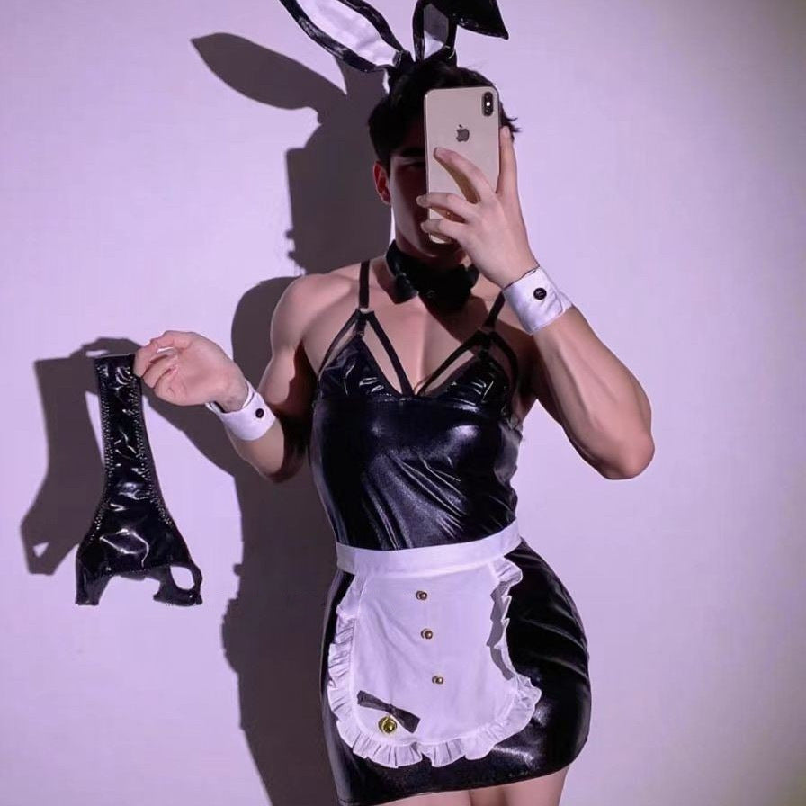 Men's Role Play Bunny Girl Maid Outfit