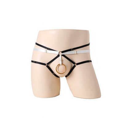 Men's Multi-strap Jockstrap Pouch Cutout Low Rise Sheer Underwear