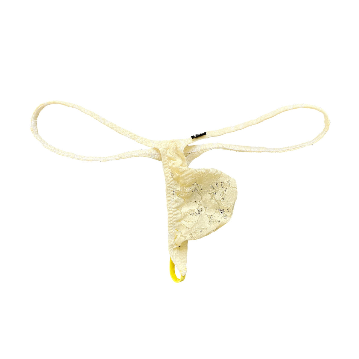 Men's Ice Silk Thong Pouch Low Rise Sheer Underwear