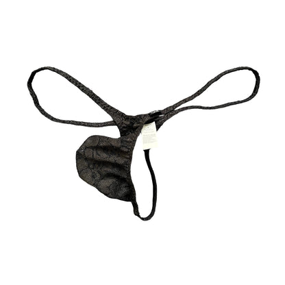 Men's Ice Silk Thong Pouch Low Rise Sheer Underwear