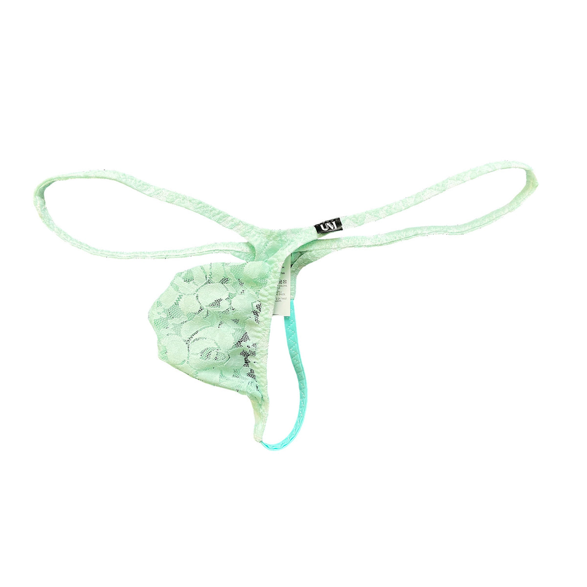 Men's Ice Silk Thong Pouch Low Rise Sheer Underwear