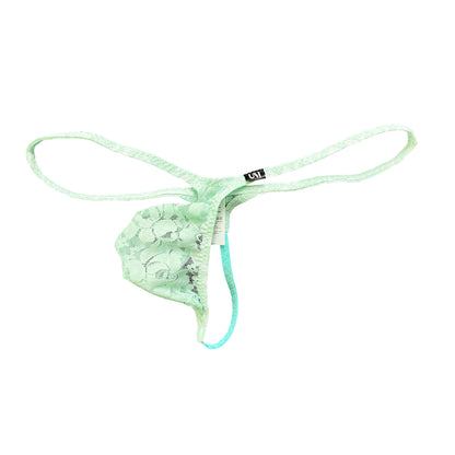 Men's Ice Silk Thong Pouch Low Rise Sheer Underwear