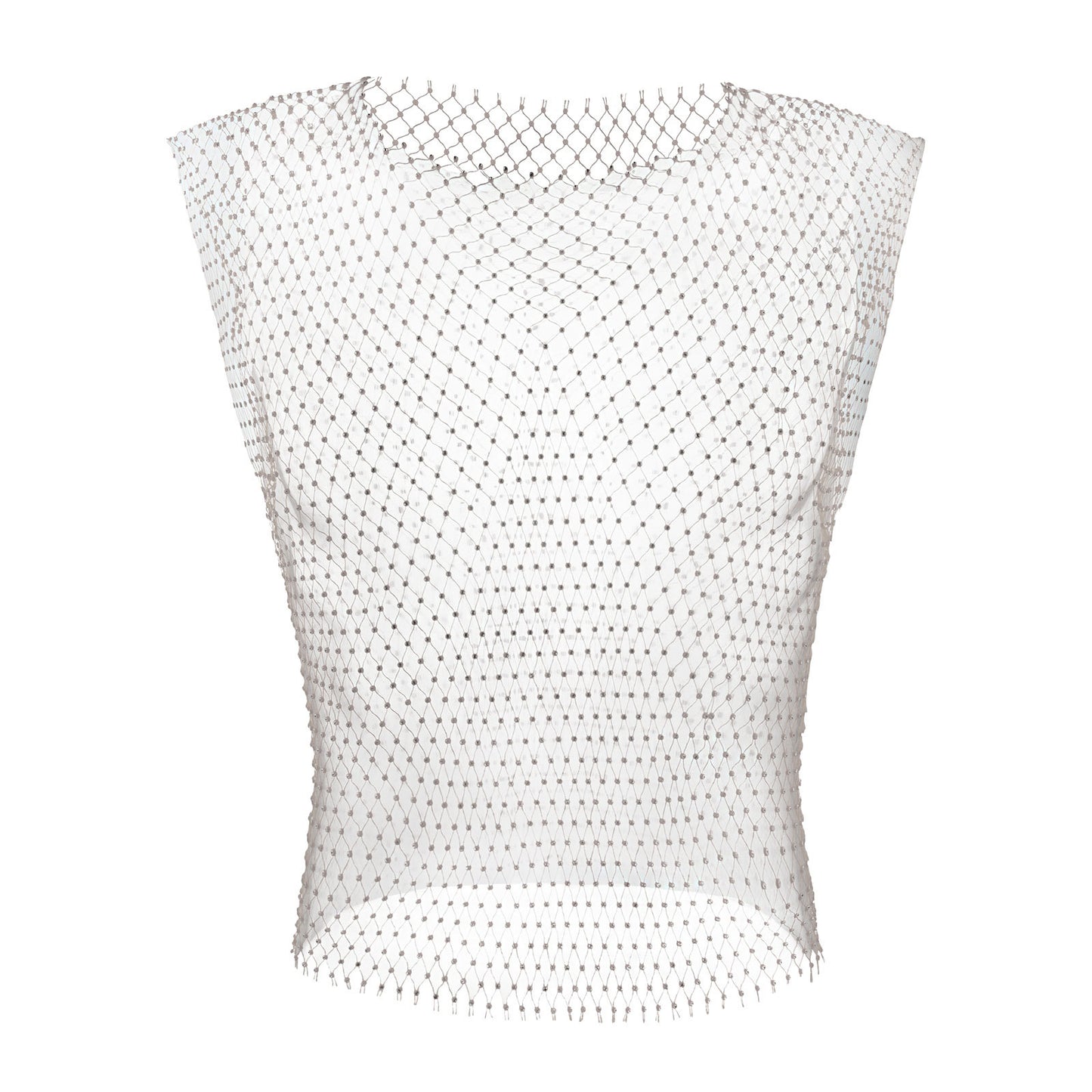 Men's Rhinestone Fishnet Mesh Bodysuit