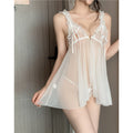 See-through Nightgown Sexy Lingerie Set