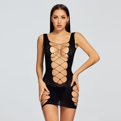 Neon Cut Out Mini Dress Strappy Criss Cross Bodycon Clubwear Sexy Party Dress