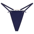 Sexy Love Heart Chain Bowknot Low Waist Seamless Women's Thong