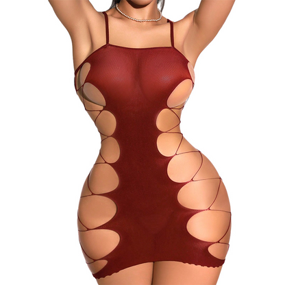 Cutout Lingerie Teddy Hollow Out Bodysuit Sheer Mesh Cami