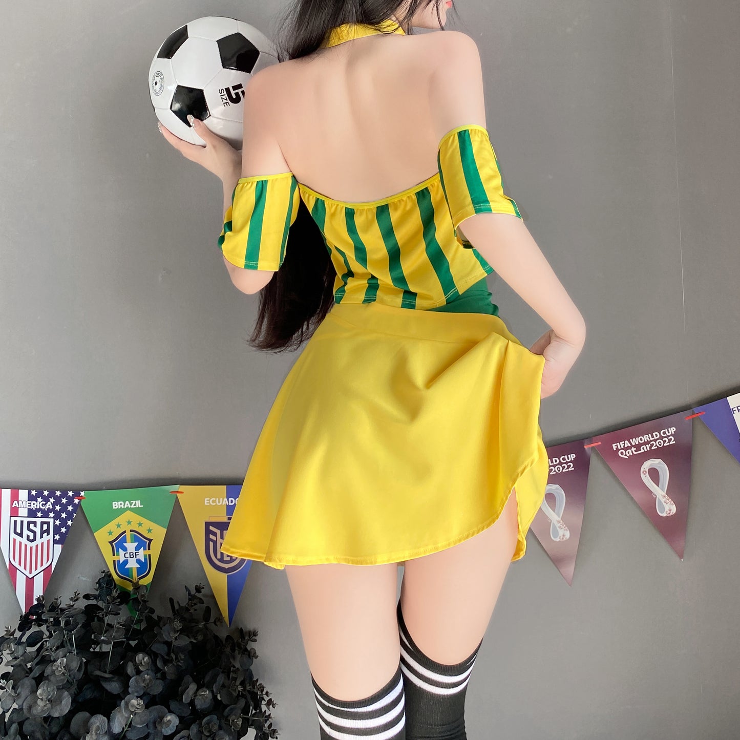 Football Cheerleading Enthusiasm Skirt Outfit