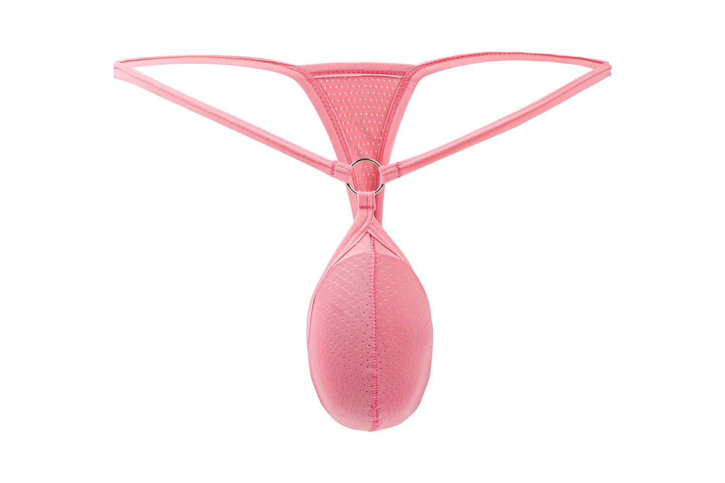 Men's Breathable See Through G-String Underwear with Supportive Pouch