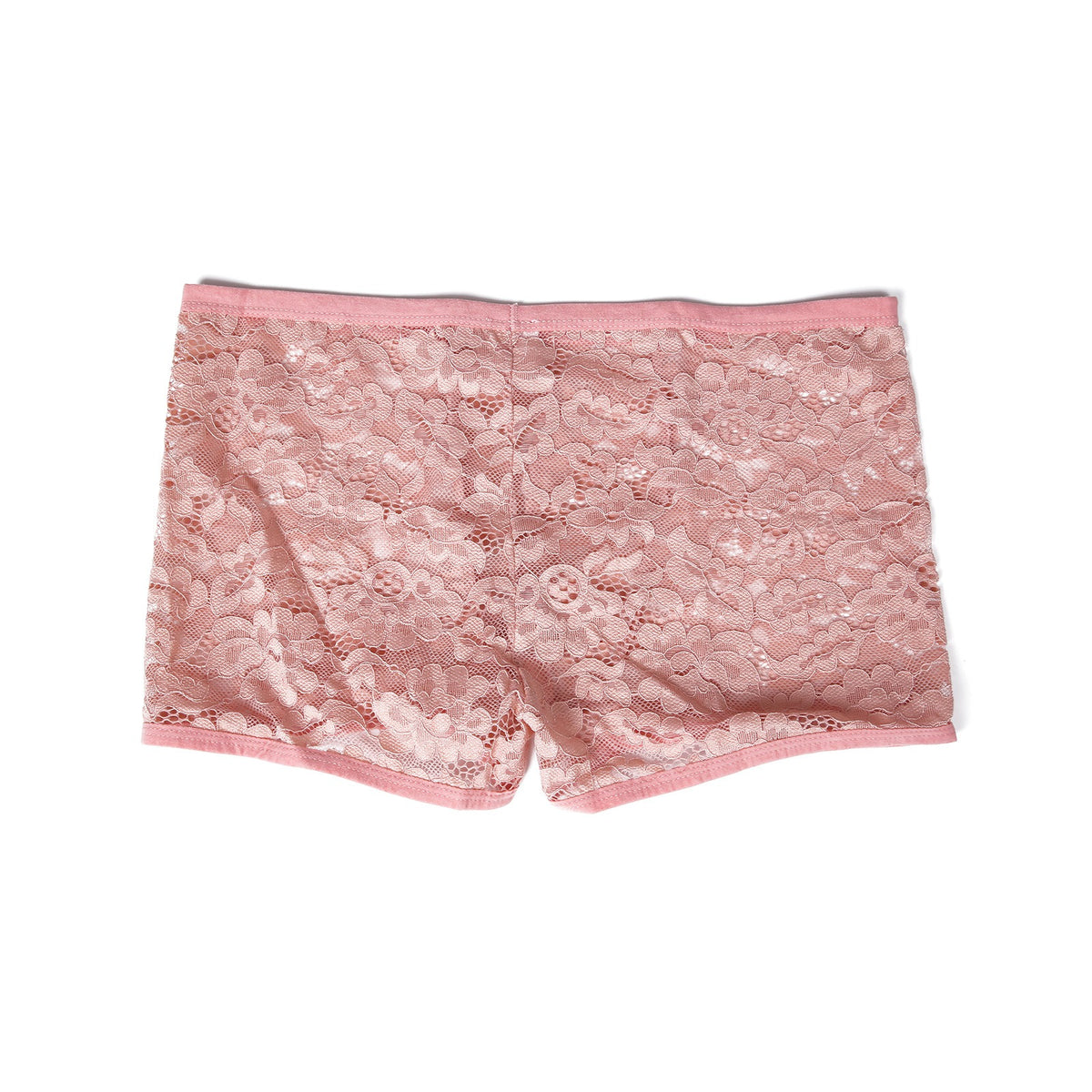 Men's Lace Boxer Briefs Floral Sheer Pouch Low Rise Underwear