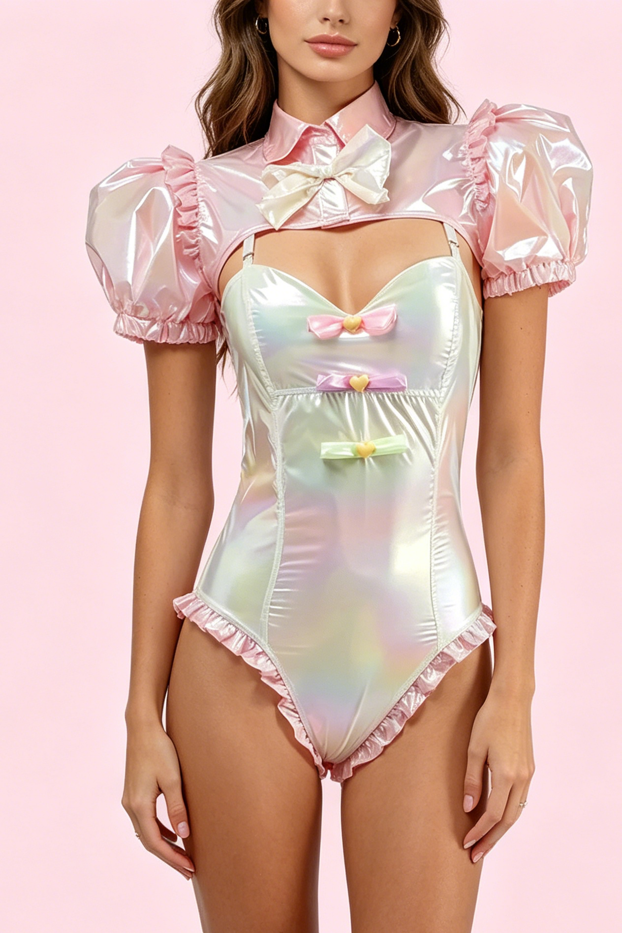 Angel Backless Colorful Anime Costume