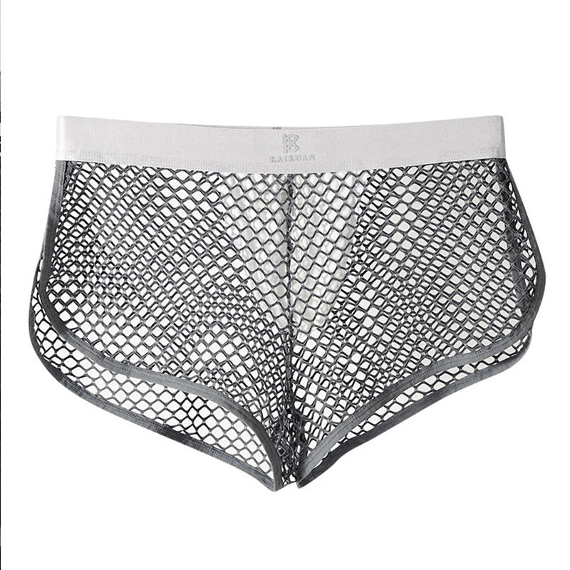 Men's Fishnet See-Through Boxer Briefs