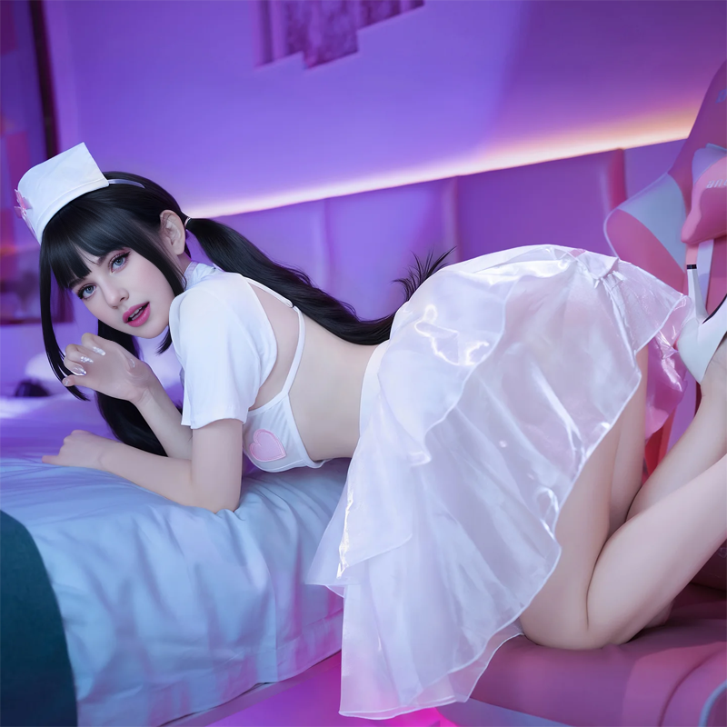 Sweetheart Nurse Split Sexy Uniform Suit